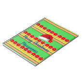 クリスマス スパイラル ノートブック サンタの帽子 (左側)