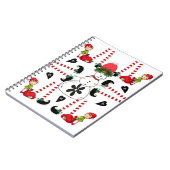 クリスマス スパイラル ノートブック 雪だるま エルフ (左側)