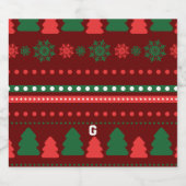 クリスマス スパークリングワインラベル (シングルラベル)