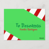 クリスマス スペイン風 フォトグリーティングカード ホリデー ポストカード (裏面)