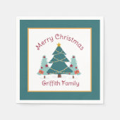 クリスマス!スペシャルファミリーホリデーナプキンス スタンダードカクテルナプキン (正面)