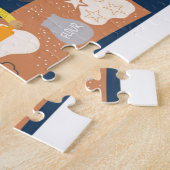 クリスマス スポット 10の違い クマ ペンギン 子ども ジグソーパズル (側面)