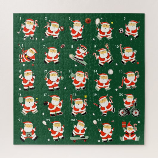 クリスマス スポーツ カウントダウン ジグソーパズル (縦)