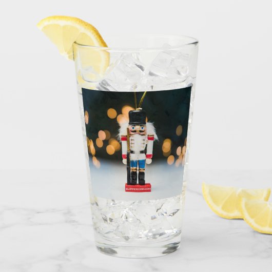 クリスマス スリップリージョー ナッツクラッカー人形 オーナメント タンブラーグラス (アイス正面)