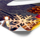 クリスマス スリッペリージョー シルバー ゴールド スター ライト ウェット ポスター (コーナー)