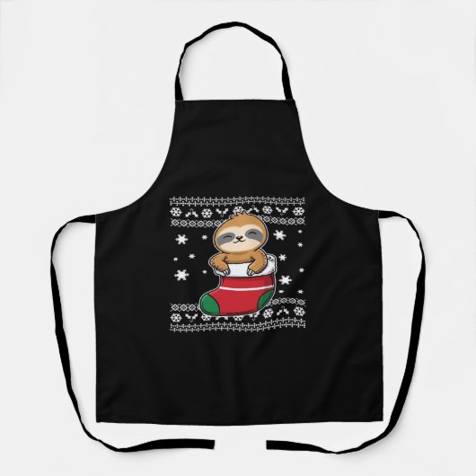 クリスマス・スローシックTシャツ エプロン (正面)