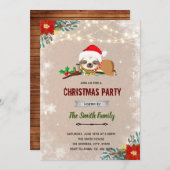 クリスマス・スロースの招待状 招待状 (正面/裏面)