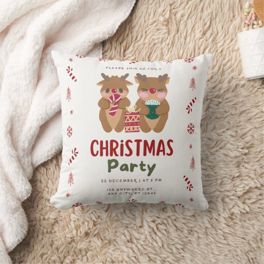 クリスマス スロー枕, 16" x 16" スロー枕 クッション (ブランケット)