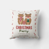 クリスマス スロー枕, 16" x 16" スロー枕 クッション (裏面)