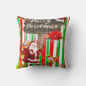 クリスマス・スロー・ピロー、サンタ・エルフ クッション (裏面)