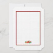 クリスマス・スワッグ招待状 招待状 (裏面)