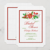 クリスマス・スワッグ招待状 招待状 (正面/裏面)