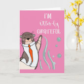 クリスマス・セラに感謝してる カード (黄色い花)