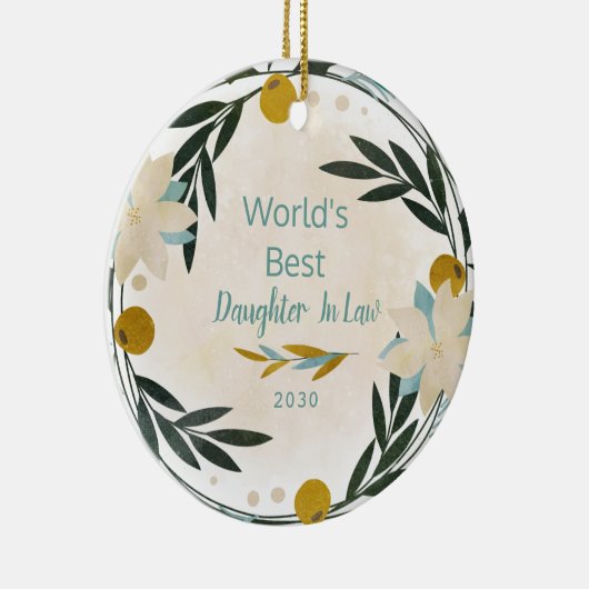 クリスマス・セラミックの世界で最も偉大な娘 セラミックオーナメント (右)