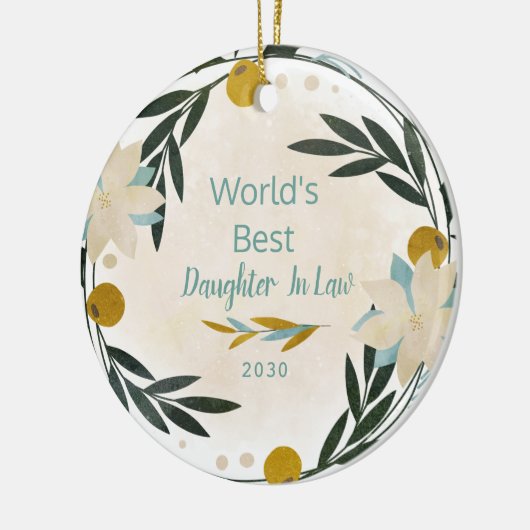 クリスマス・セラミックの世界で最も偉大な娘 セラミックオーナメント (左)