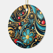 クリスマス セラミックオーナメント (左)