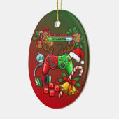 クリスマス セラミックオーナメント (左)