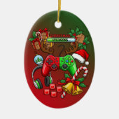 クリスマス セラミックオーナメント (正面)