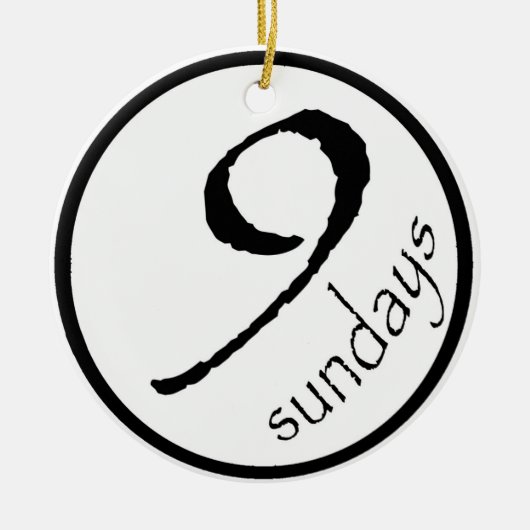 クリスマス セラミックオーナメント (正面)