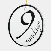 クリスマス セラミックオーナメント (左)