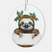 クリスマス セラミックオーナメント (左)