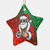 クリスマス セラミックオーナメント (左)