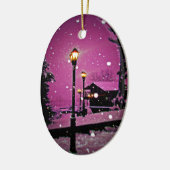 クリスマス セラミックオーナメント (左)