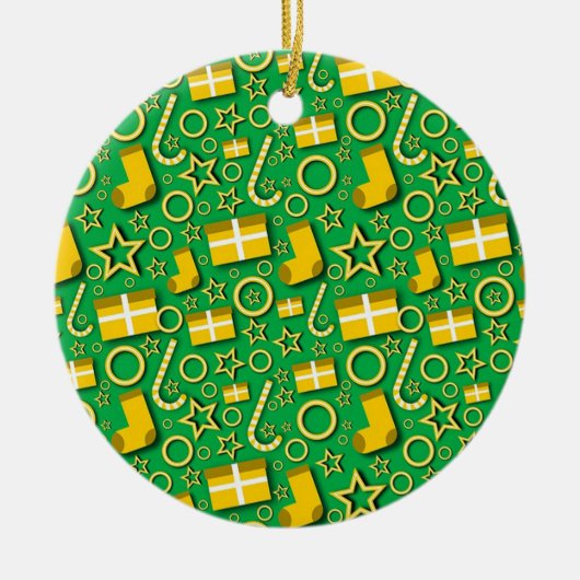 クリスマス セラミックオーナメント (正面)