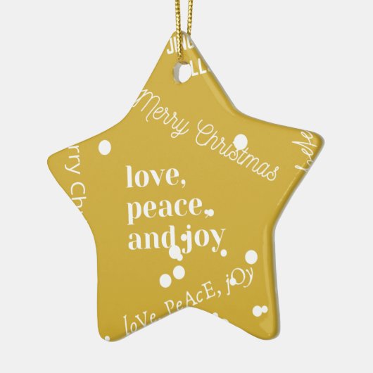 クリスマス セラミックオーナメント (左)