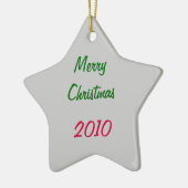 クリスマス セラミックオーナメント (左)