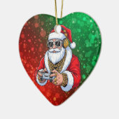 クリスマス セラミックオーナメント (左)