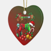 クリスマス セラミックオーナメント (左)