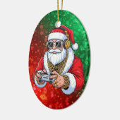 クリスマス セラミックオーナメント (左)