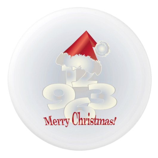 クリスマス セラミックノブ (正面)