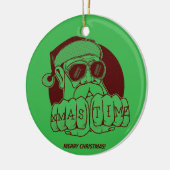 クリスマス セラミック オーナメント (左)