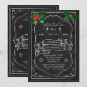 クリスマス・セレブレーション招待状 招待状 (正面/裏面)