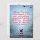 クリスマス・セレブレーション 招待状 (裏面)