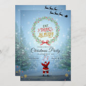 クリスマス・セレブレーション 招待状 (正面/裏面)