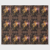 クリスマス・セントニコラスビクトリアンVIエレガントユニーク ラッピングペーパー (フラット)