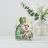 クリスマス・セント・ニコラス。ベビーイエズスの饗宴 プレイスカード (スタンド正面)