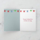 クリスマス・セント・ベルナール・パピイストッキング シーズンカード (内部)