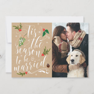 クリスマス・セーブ・ザ・デートカード 招待状 結婚