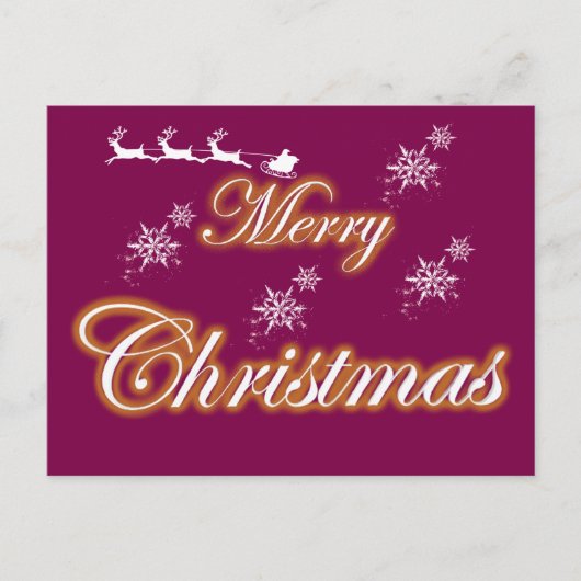 クリスマス・セーブ・ザ・デートカード 案内ポストカード (正面)