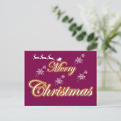 クリスマス・セーブ・ザ・デートカード 案内ポストカード (スタンド正面)