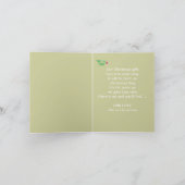 クリスマス・ゼネラルかわいい小さなフクロウ、鳥の挨拶 シーズンカード (内部)