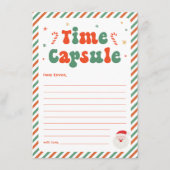 クリスマス タイムカプセル ゲーム カード (正面)