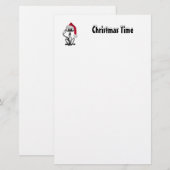 クリスマス・タイム・キャット 便箋 (正面/裏面)