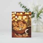 クリスマス・タイム・ジンジャーパン写真 シーズンポストカード (スタンド正面)