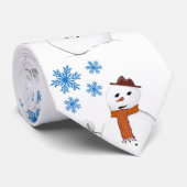 クリスマス・タイ、雪だるま ネクタイ (ロール)