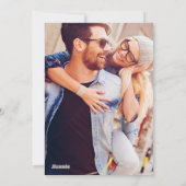 クリスマス タウン シーンの写真ホリデー カード (裏面)